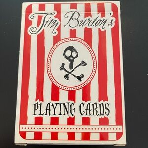 Tim Burton's Red and White Playing Cards